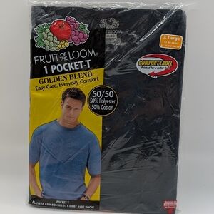 XL Fruit of the Loom Black T-Shirt with Pocket